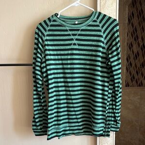 Green Striped Men's Sweater